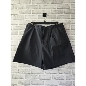 Nike Life Seersucker 6" Shorts Pleated Mens Size 34 HF6363-060 Gray
